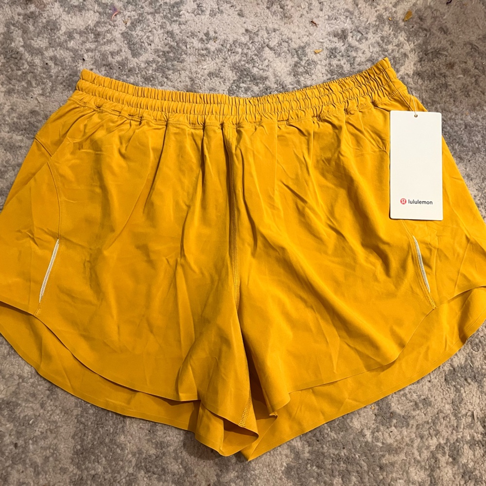 lululemon athletica Yellow Athletic Shorts